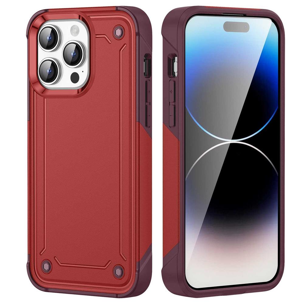 Foto 2 pulgar | Funda Tekku Tough Cover Para Iphone 15 Pro Roja