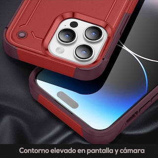 Foto 5 | Funda Tekku Tough Cover Para Iphone 15 Pro Roja