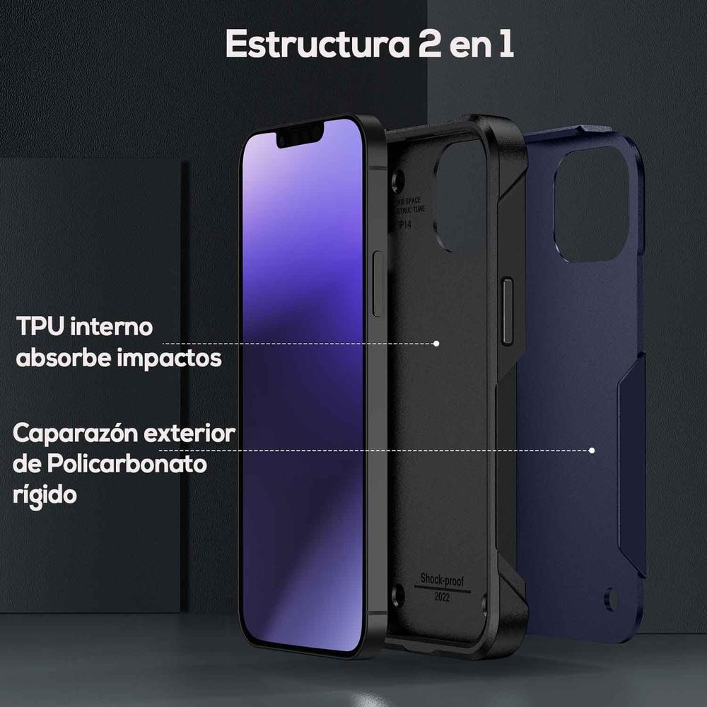 Foto 3 | Funda Tekku Tough Cover Para Iphone 15 Plus Azul