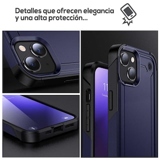 Foto 4 | Funda Tekku Tough Cover Para Iphone 15 Plus Azul