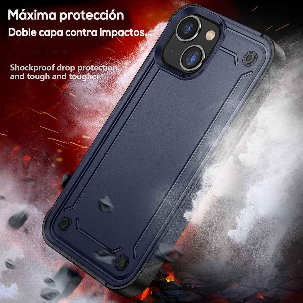 Foto 6 pulgar | Funda Tekku Tough Cover Para Iphone 15 Plus Azul