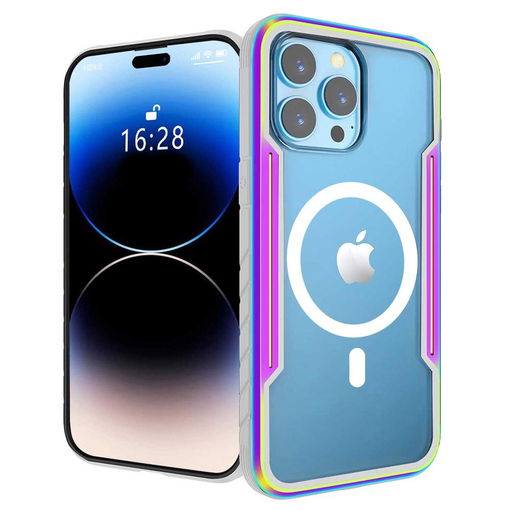 Foto 2 pulgar | Funda Tekku Metal Para Iphone 15 Pro Max Compatible Con Magsafe Tornasol