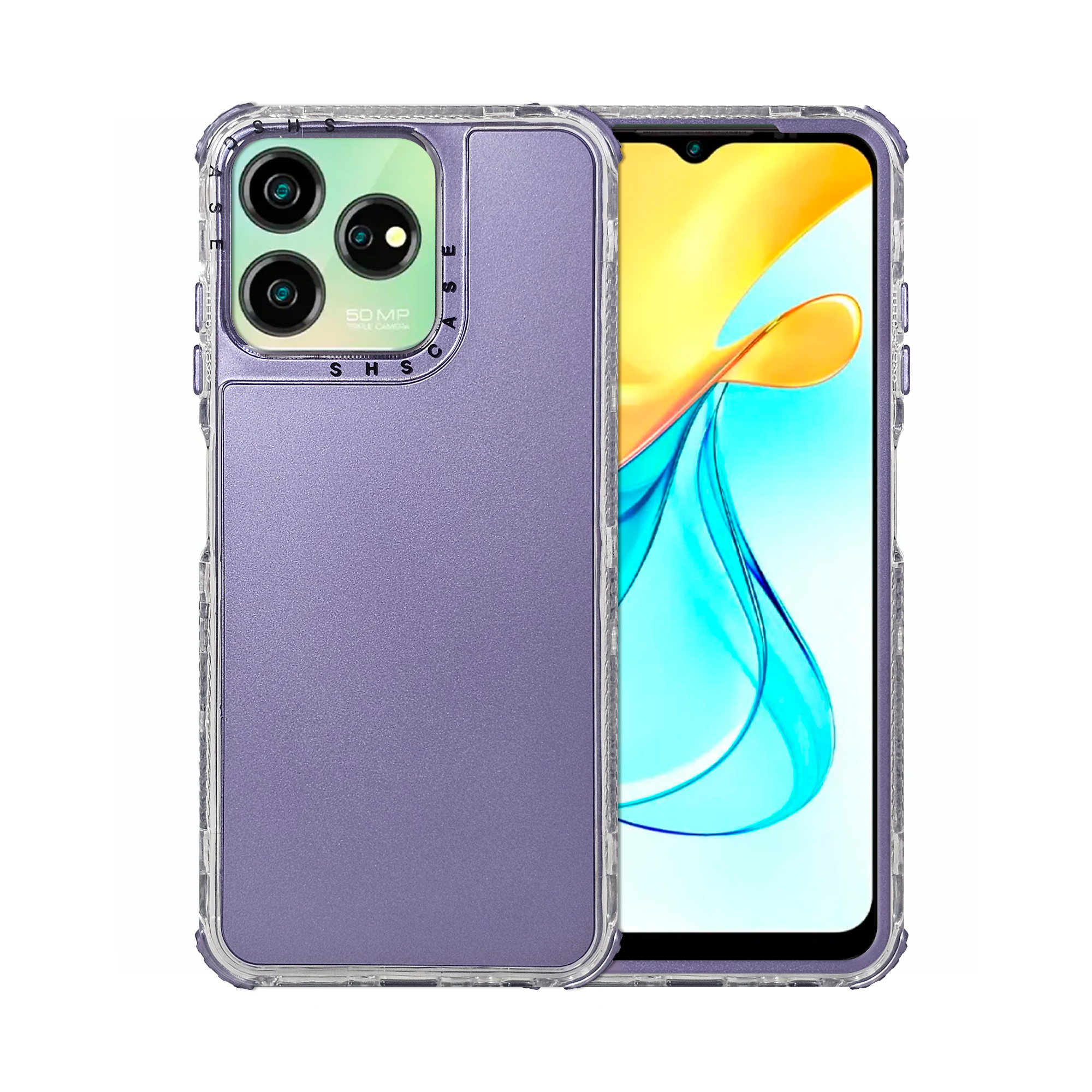 Foto 2 pulgar | Funda Uso Rudo Rainbow 360 Morado para Axon 50 Lite
