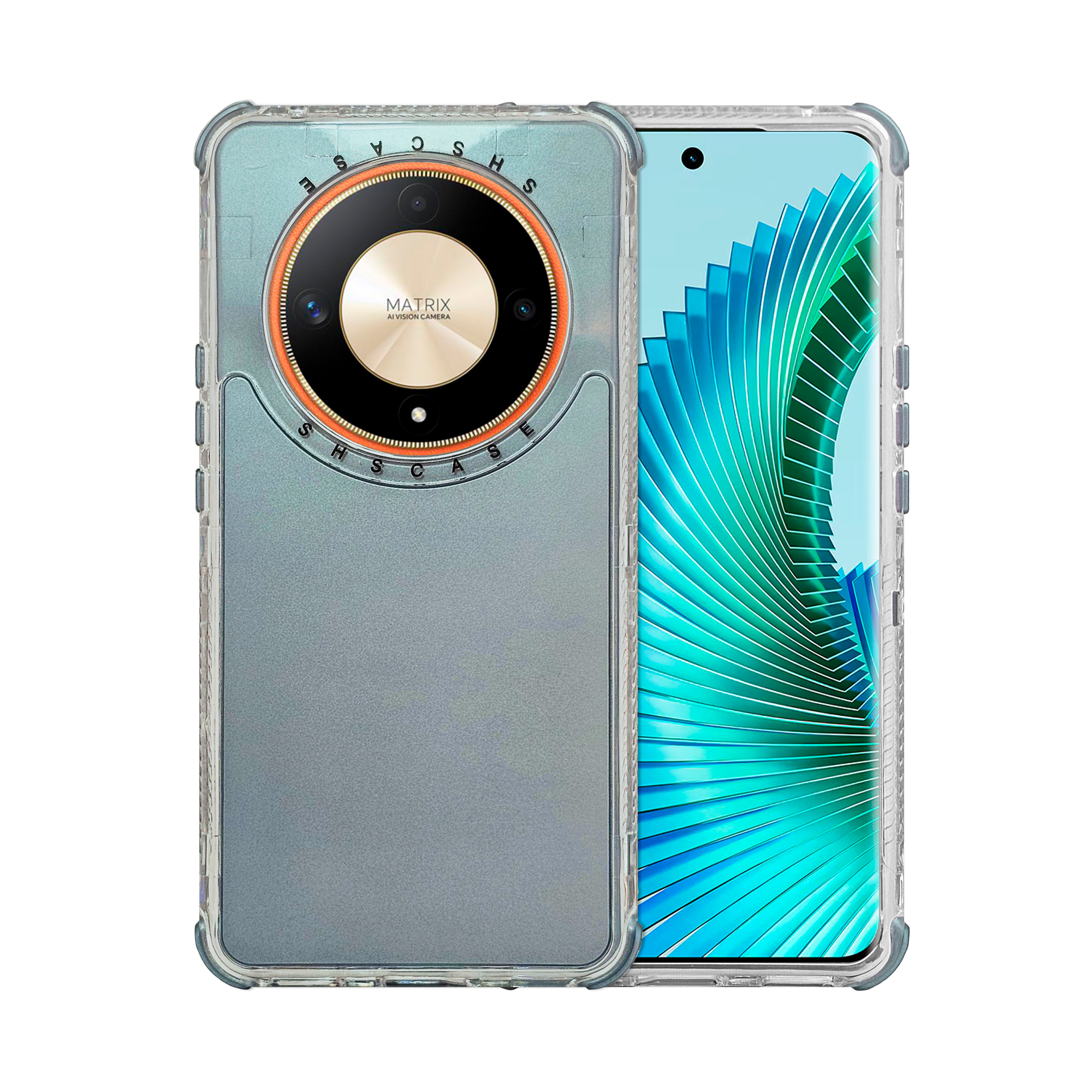 Funda Uso Rudo Rainbow 360 Azul Cielo para Honor Magic 6 Lite
