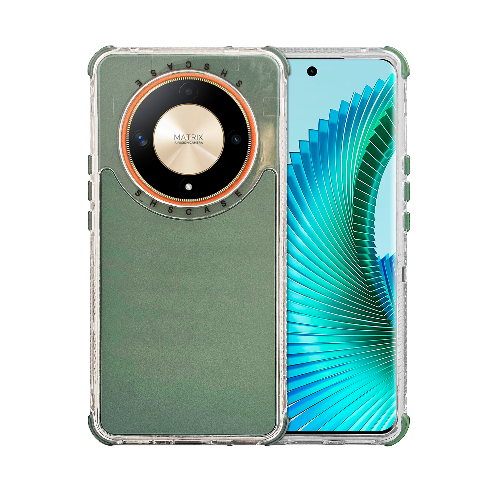 Funda Uso Rudo Rainbow 360 Verde Magic 6 Lite