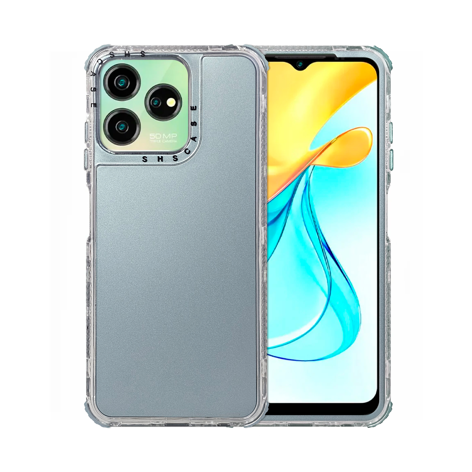 Foto 2 pulgar | Funda Uso Rudo Rainbow 360 Azul Cielo para Axon 50 Lite