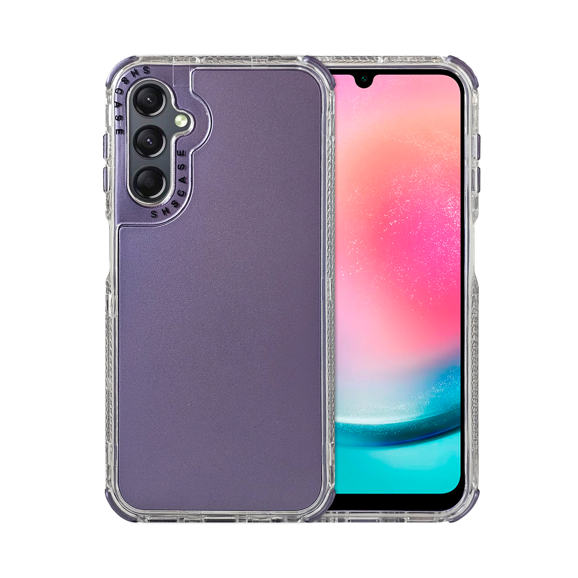 Funda Uso Rudo Atti Rainbow 360 Morado para Samsung A24 / A25