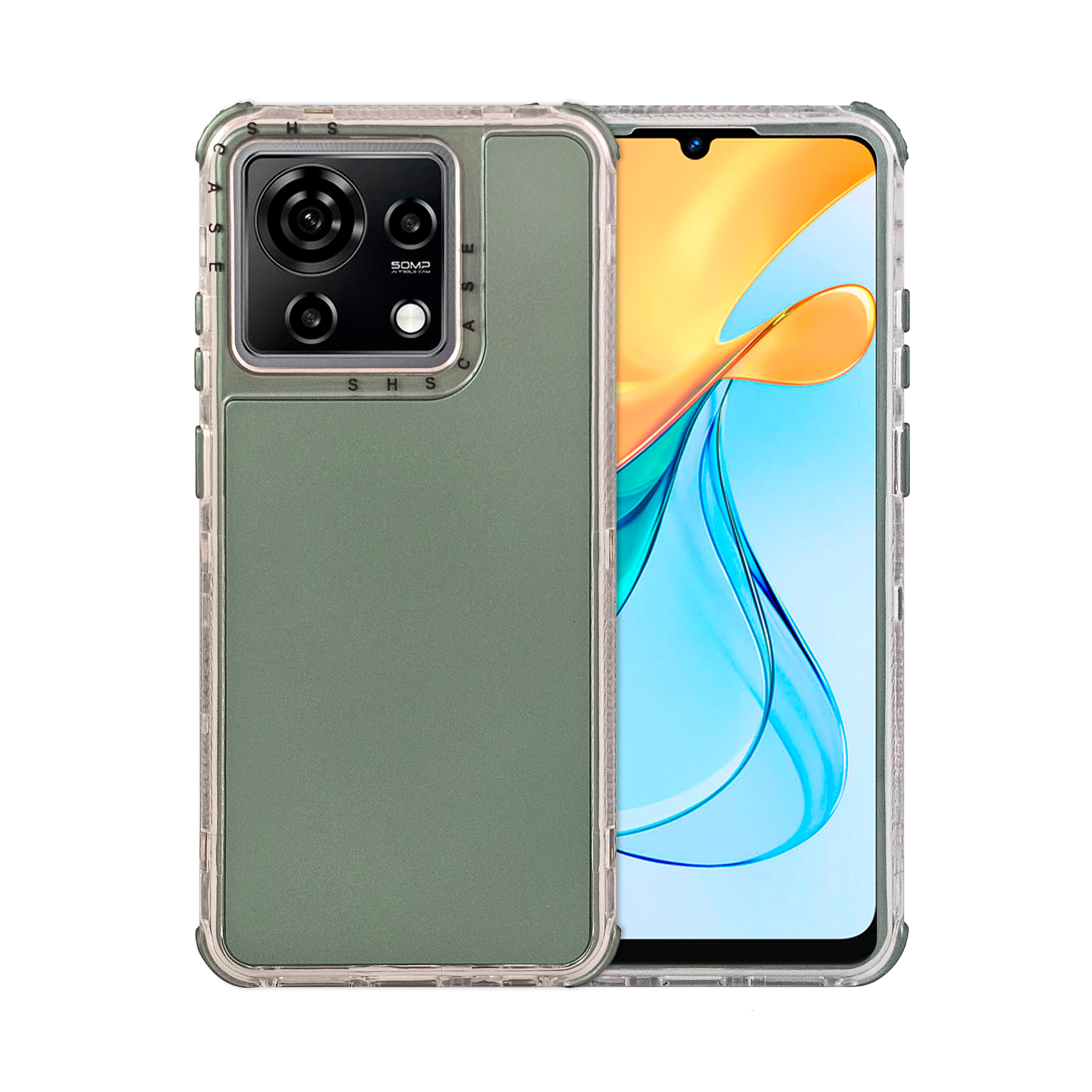 Foto 2 pulgar | Funda Uso Rudo Atti Rainbow 360 Verde para Vivo V50 Vita