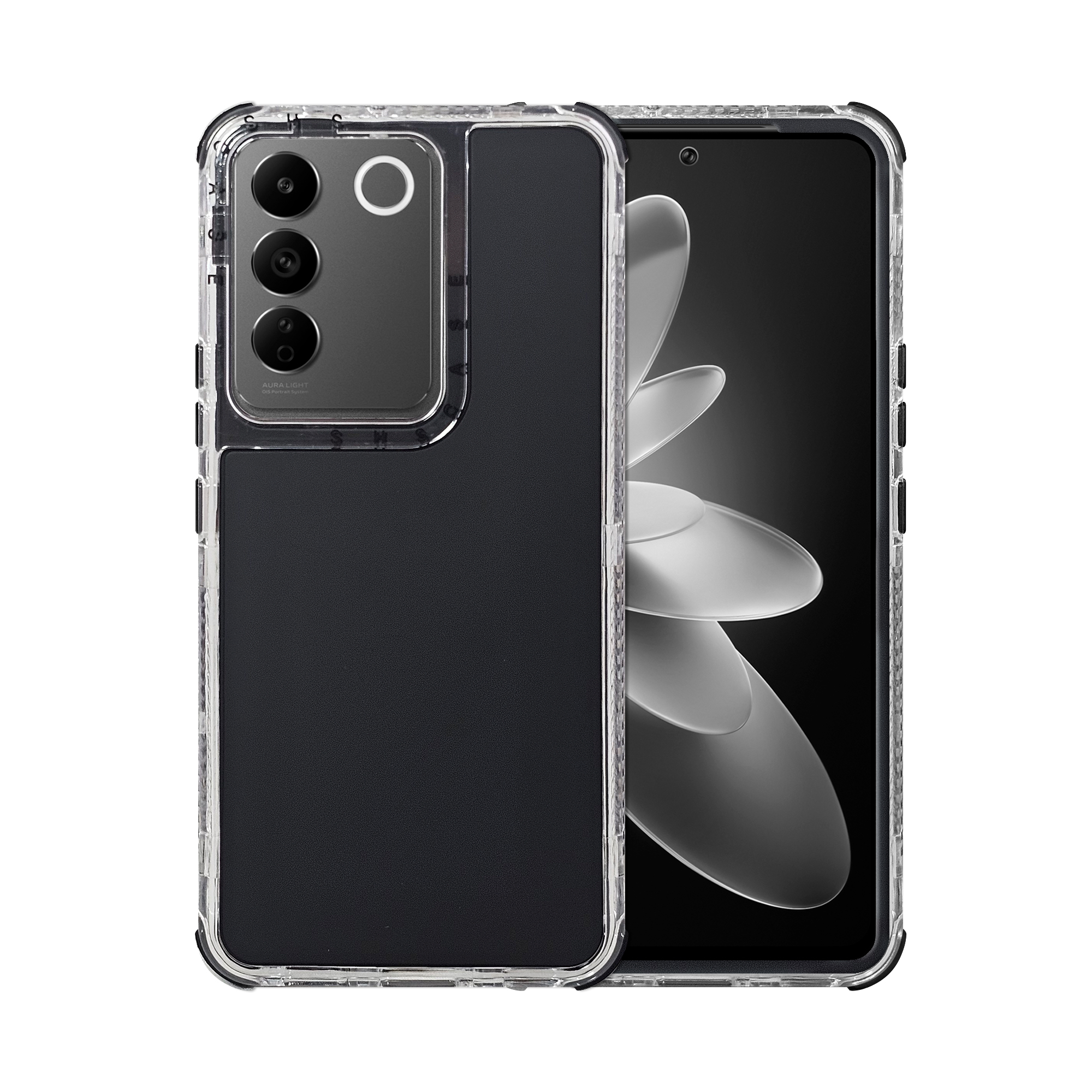 Funda Uso Rudo Atti Rainbow 360 Negro para Vivo V25E