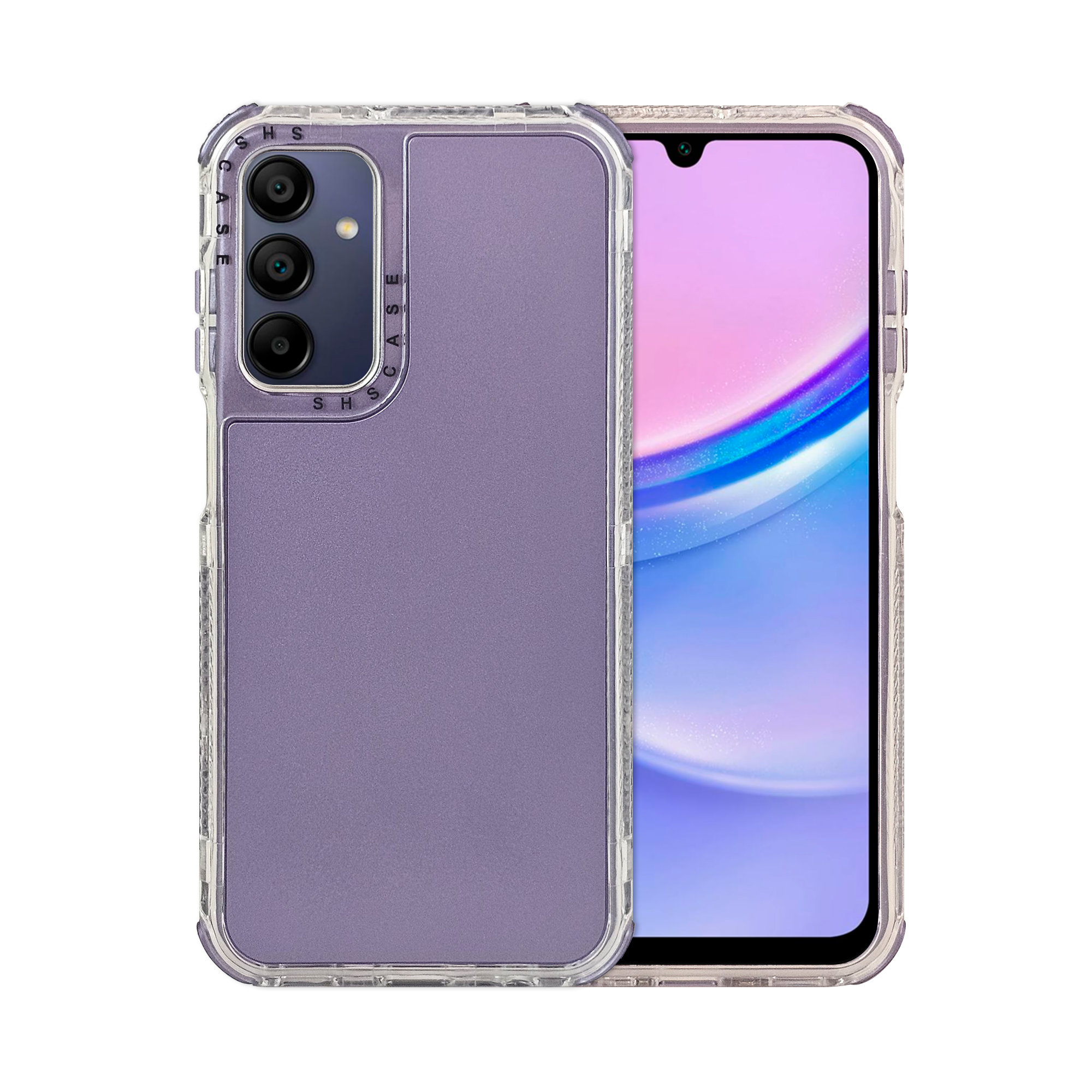 Funda Uso Rudo Rainbow 360 Azul Morado para Samsung A15
