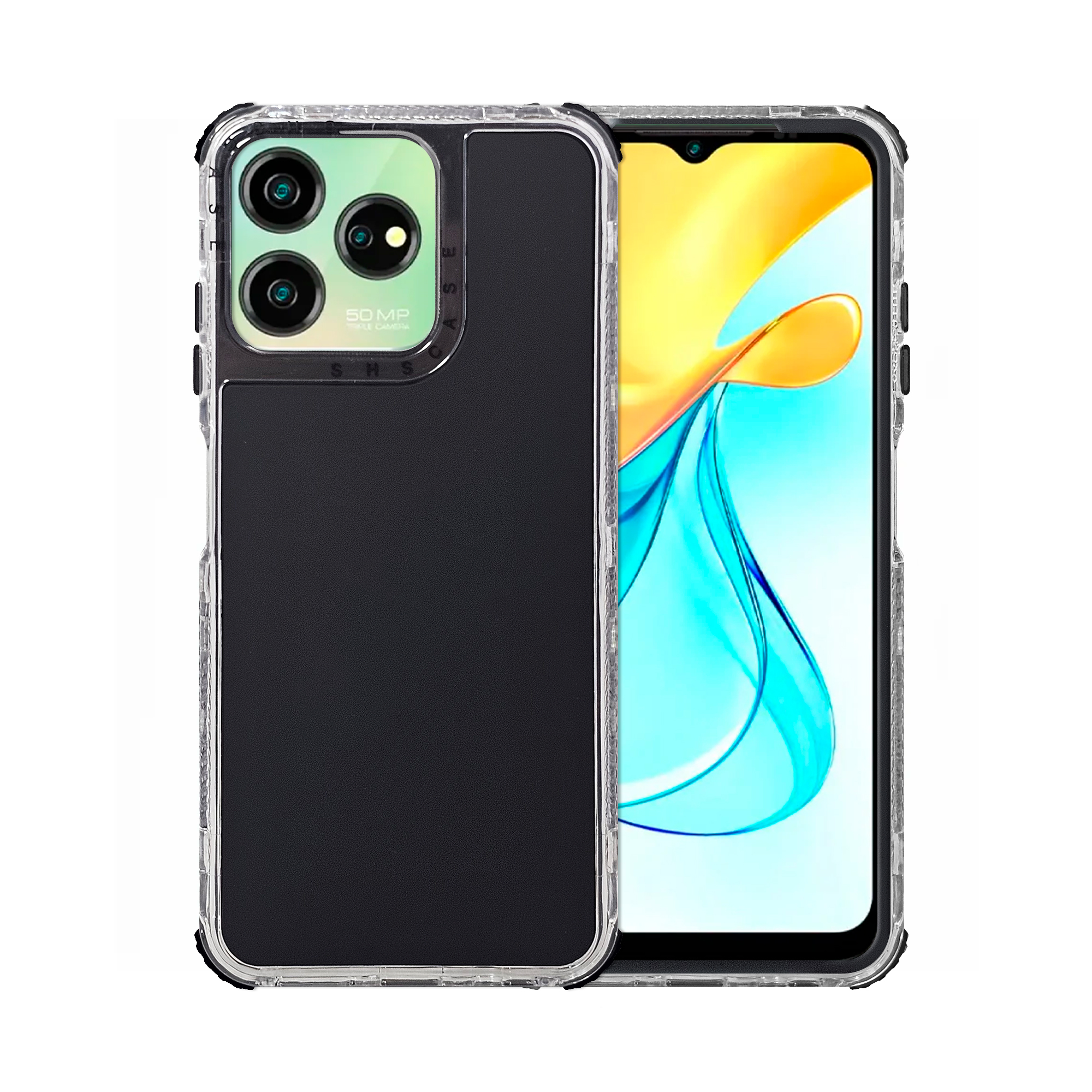 Funda Uso Rudo Rainbow 360 Negro para Axon 50 Lite