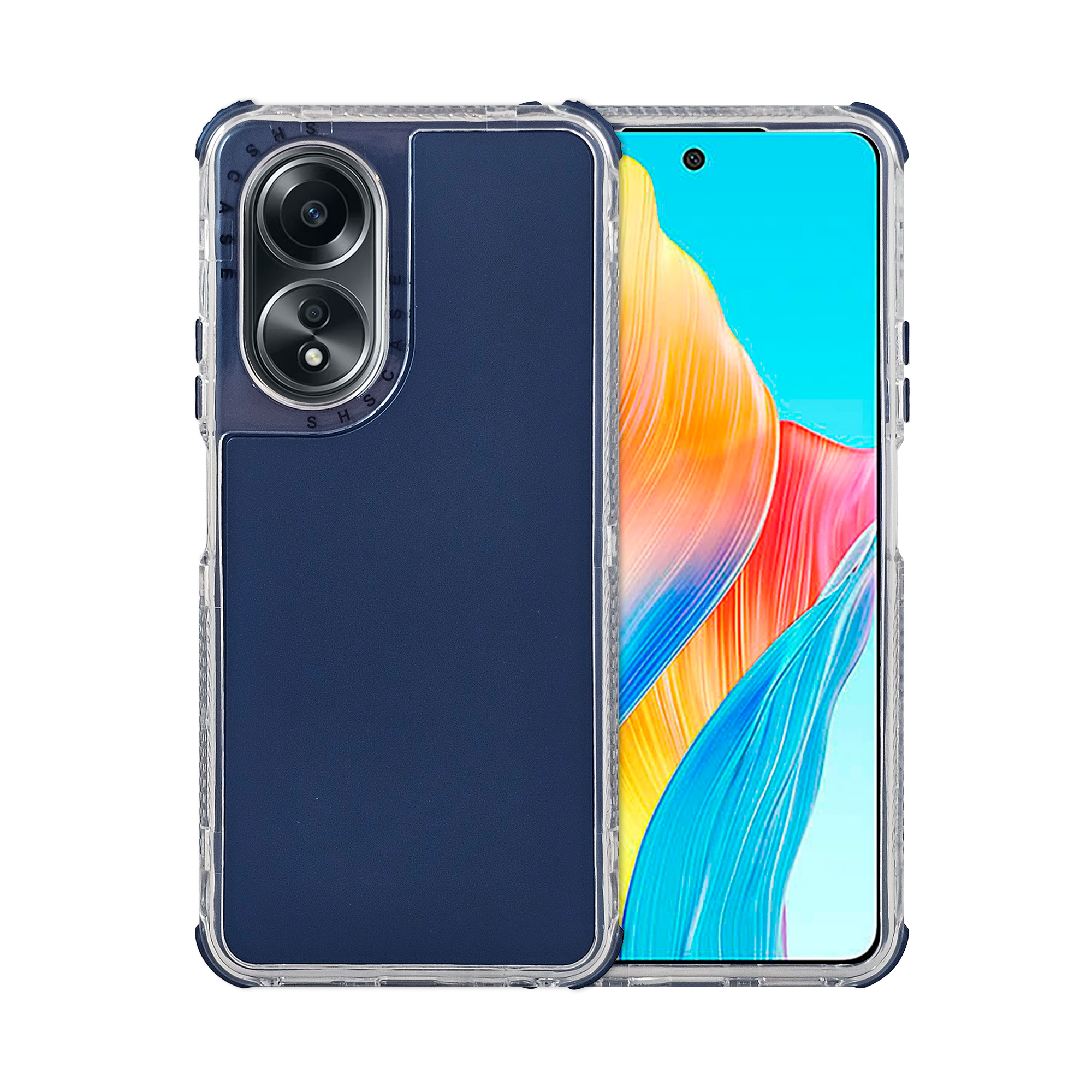 Foto 1 | Funda Uso Rudo Rainbow 360 Azul Marino para Oppo A58