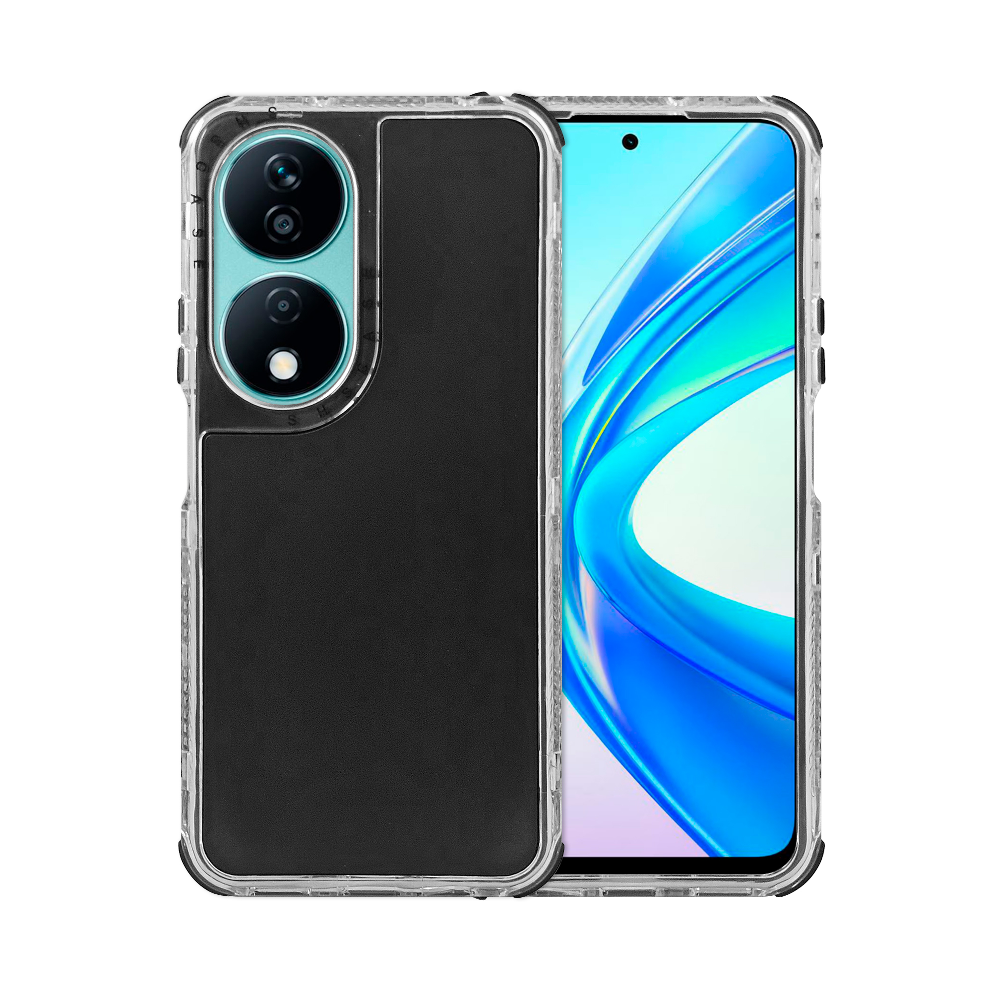 Foto 2 pulgar | Funda Uso Rudo Rainbow 360 Negro para Honor X7b