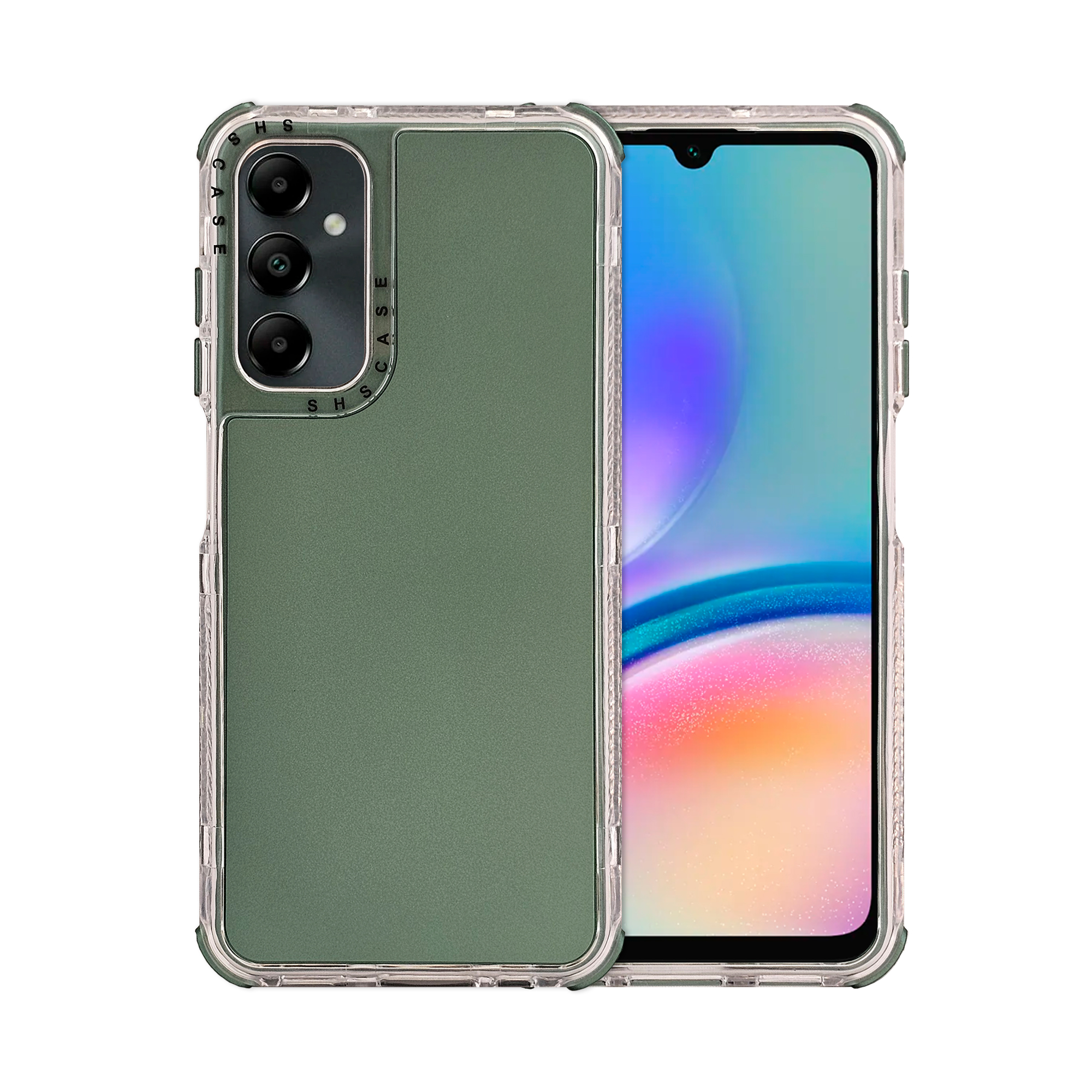 Funda Uso Rudo Rainbow 360 Verde para Samsung A05s