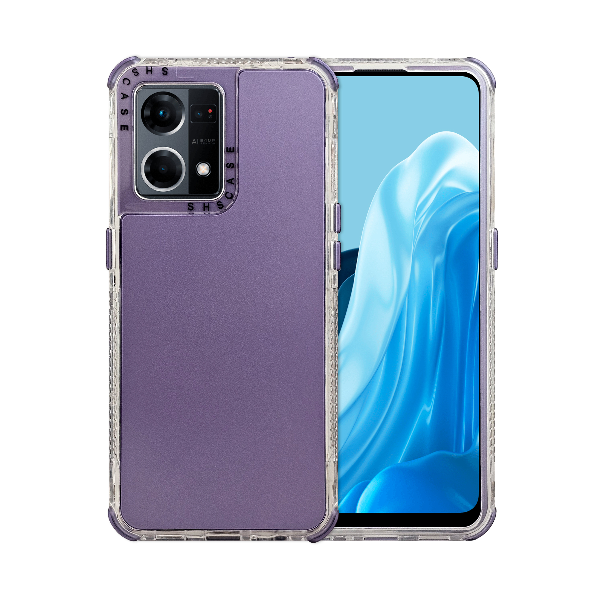 Foto 2 pulgar | Funda Uso Rudo Rainbow 360 Morado para Oppo Reno 7 4g - Protección Completa
