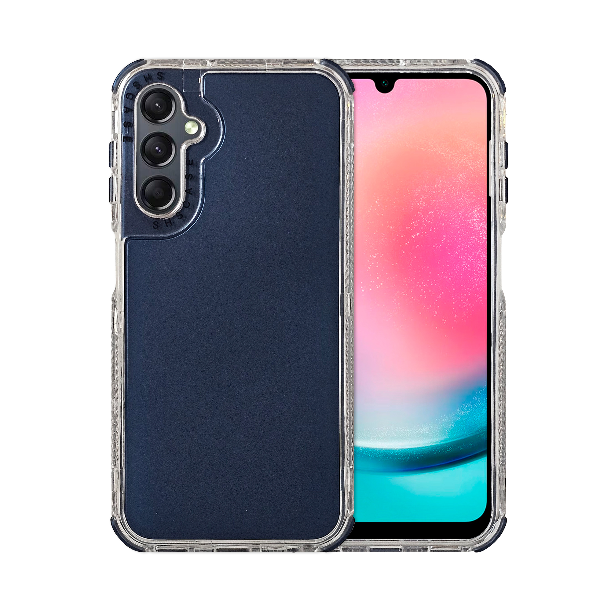 Funda Uso Rudo Rainbow 360 Azul Marino para Samsung A24 / A25