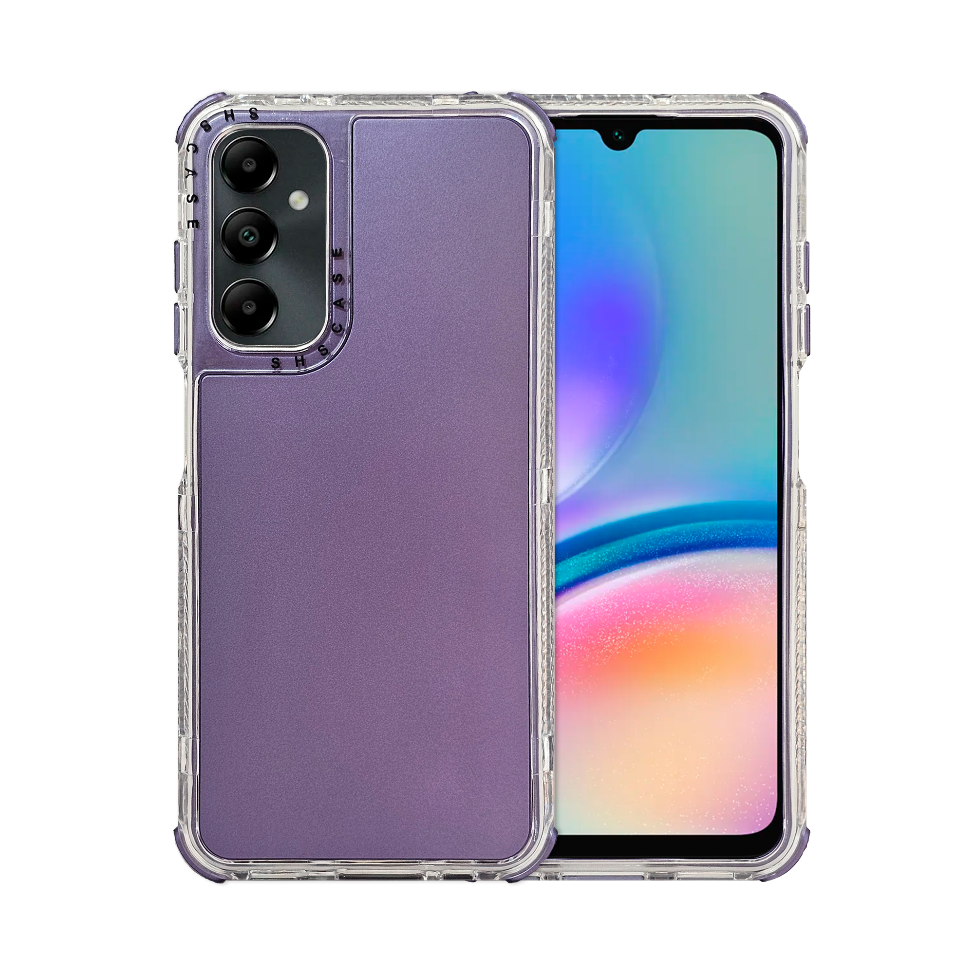 Funda Uso Rudo Rainbow 360 Morado para Samsung A05s