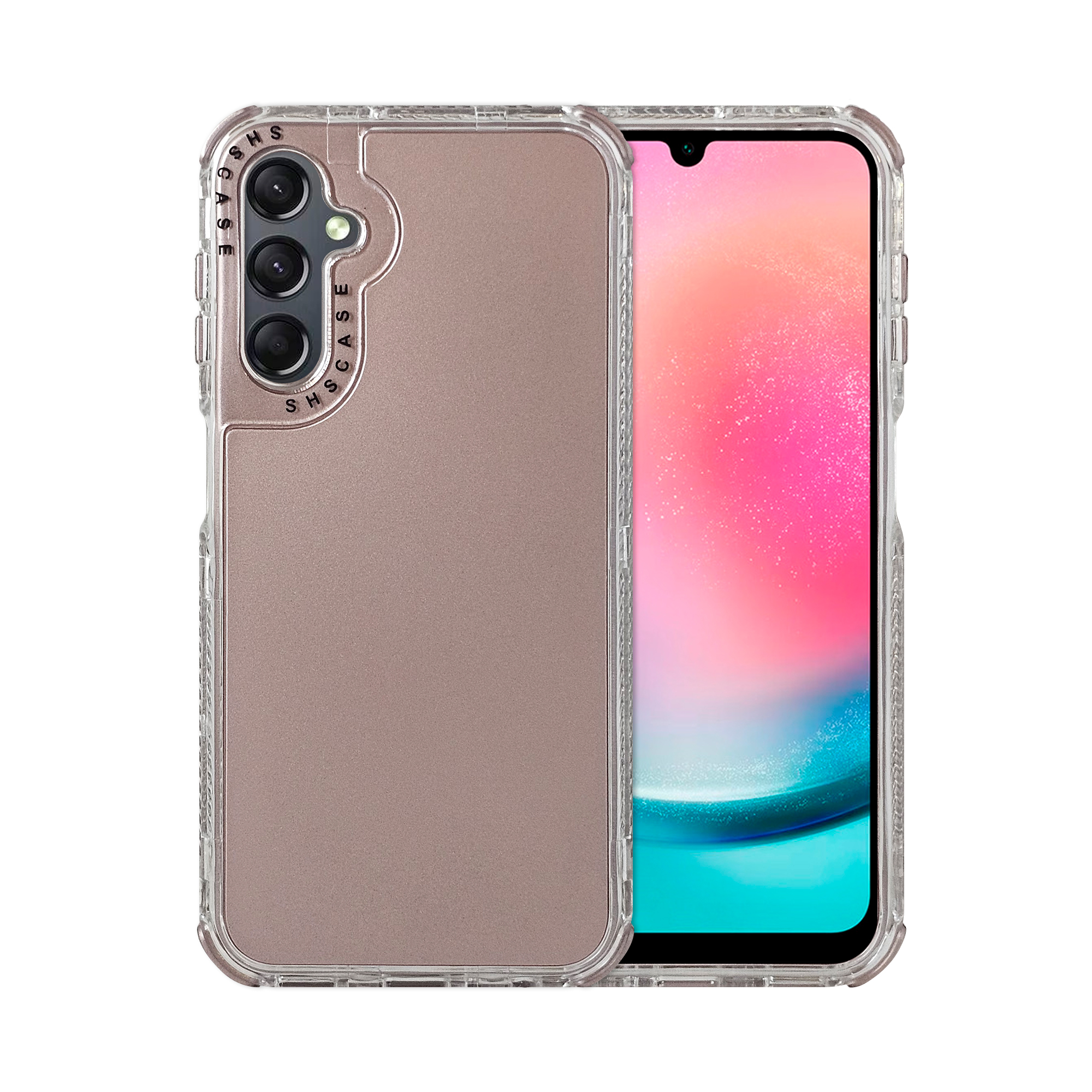 Funda Uso Rudo Atti Rainbow 360 Rosa para Samsung A24 / A25