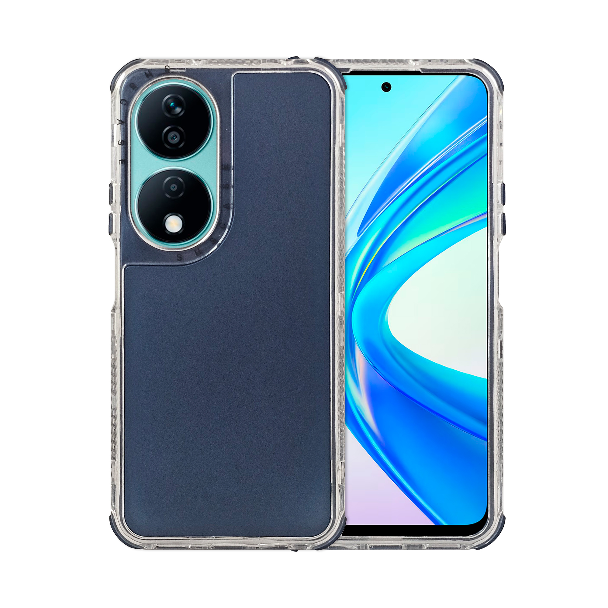 Foto 2 pulgar | Funda Uso Rudo Rainbow 360 Azul Marino para Honor X7b
