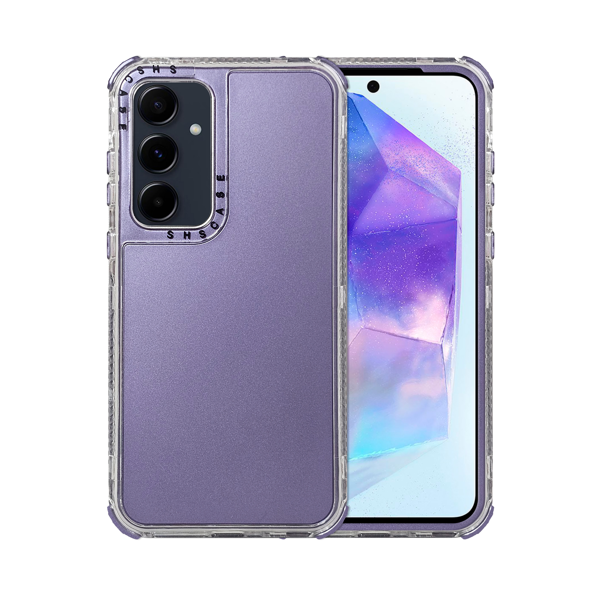 Funda Uso Rudo Atti Rainbow 360 Morado para Samsung 55 5G