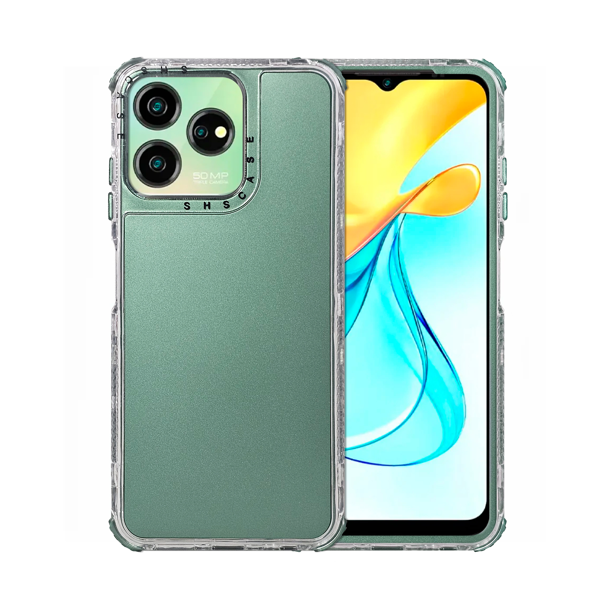 Foto 1 | Funda Uso Rudo Rainbow 360 Verde para Axon 50 Lite
