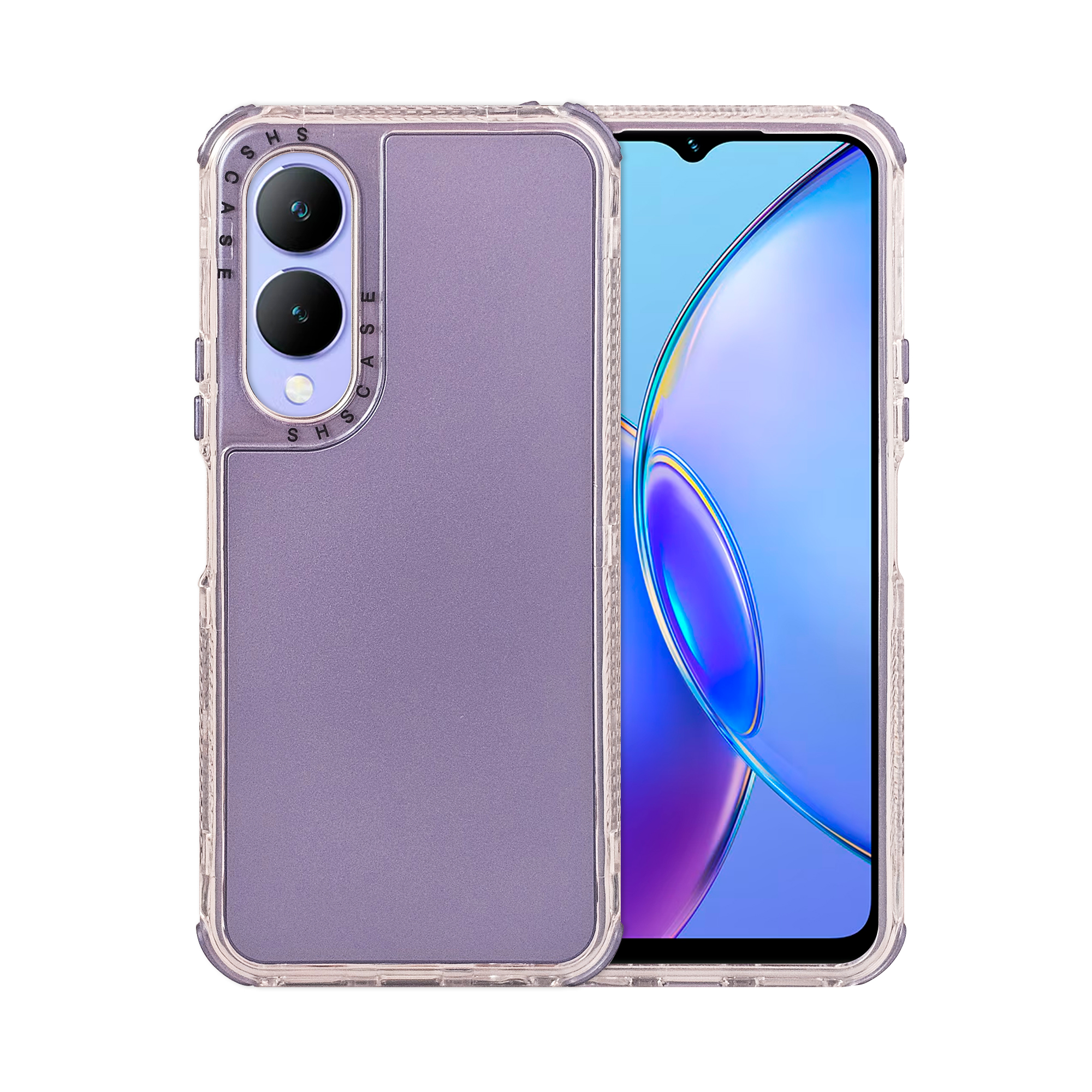 Funda Uso Rudo Rainbow 360 Morado para Vivo Y17s