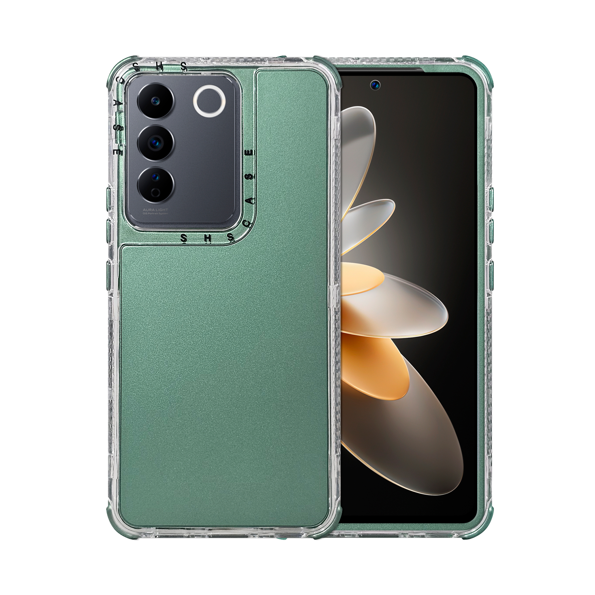 Foto 2 pulgar | Funda Uso Rudo Rainbow 360 Verde para Vivo V25e