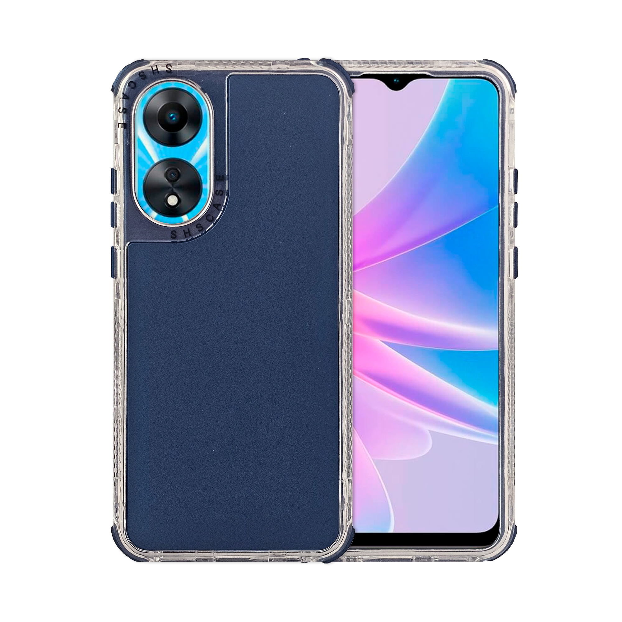 Foto 2 pulgar | Funda Uso Rudo Rainbow 360 Azul Marino para Oppo A78