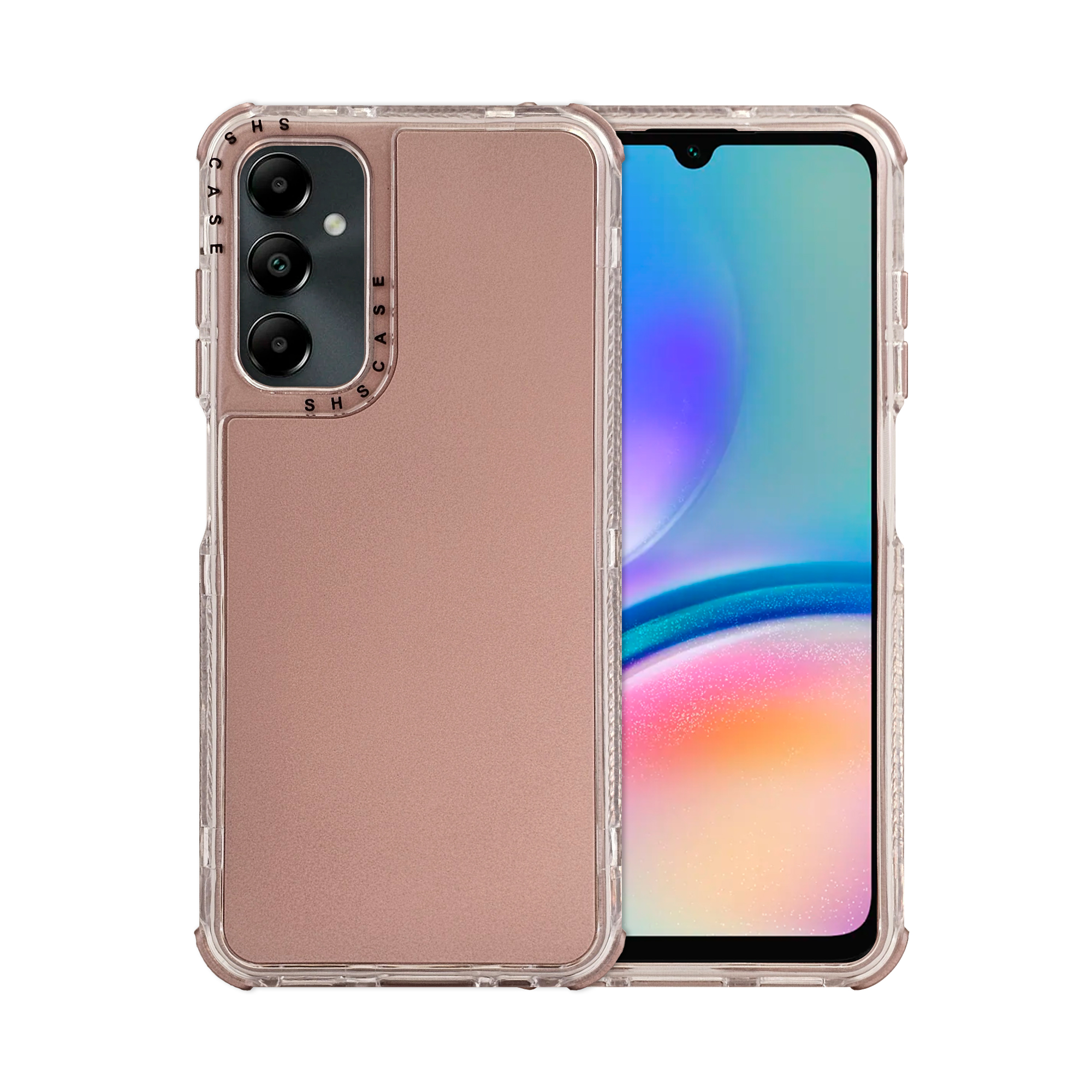 Funda Uso Rudo Rainbow 360 Rosa para Samsung A05s