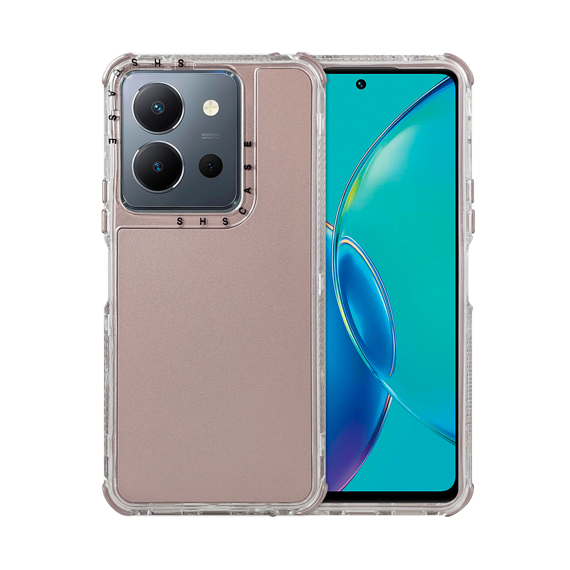 Funda Uso Rudo Atti Rainbow 360 Rosa para Vivo V25