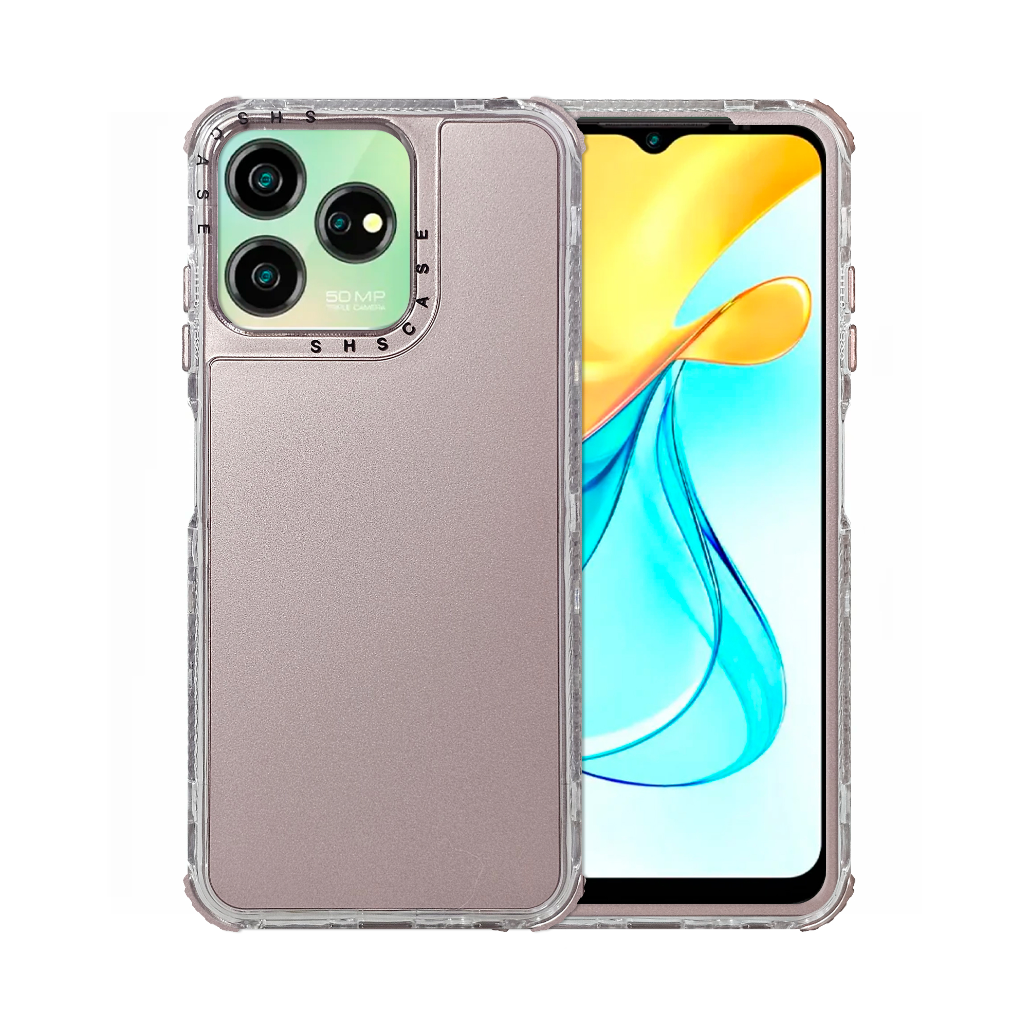 Funda Uso Rudo Rainbow 360 Rosa para Axon 50 Lite - Protección de 360 Grados