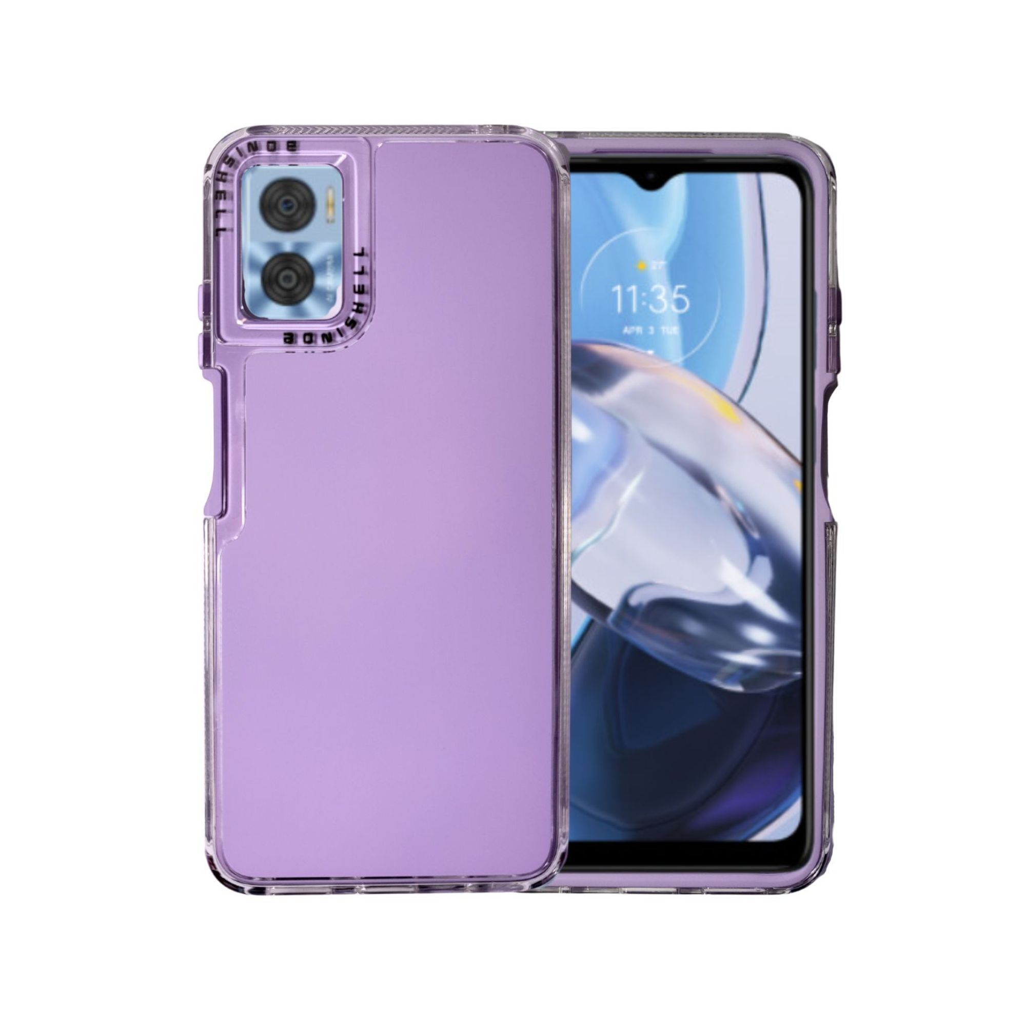 Foto 2 pulgar | Funda Uso Rudo Rainbow Paint Lila para Moto G34