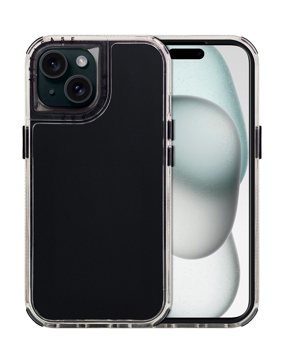 Foto 2 pulgar | Funda Uso Rudo Rainbow Paint Negro Para iPhone 15