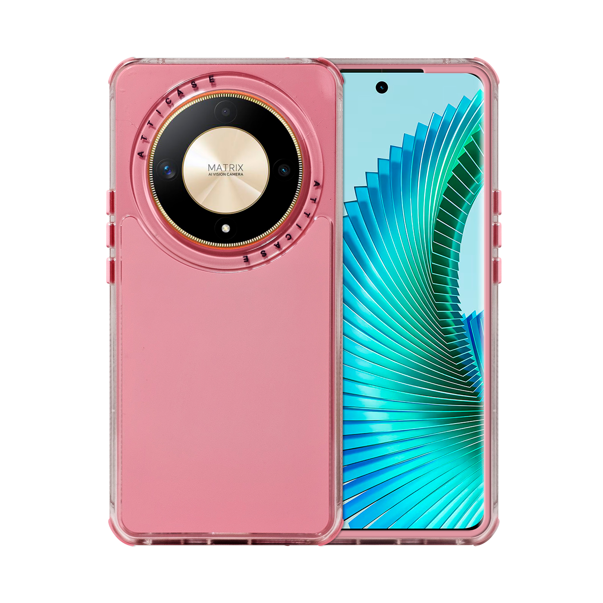 Foto 1 | Funda Uso Rudo Rainbow Paint  Rosa para Honor Magic 6 Lite