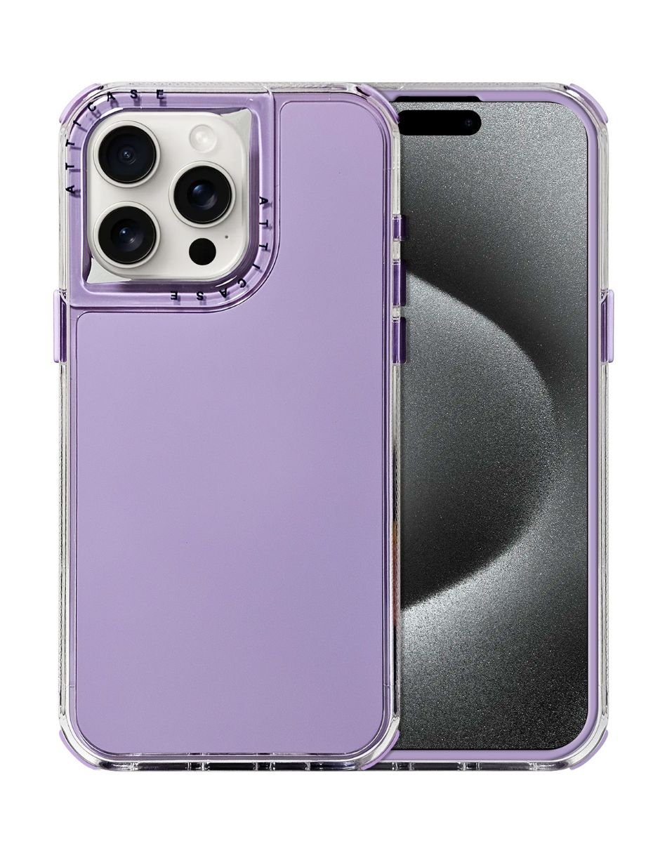 Foto 2 pulgar | Funda Uso Rudo Rainbow Paint Lila para iPhone 15 Pro Max