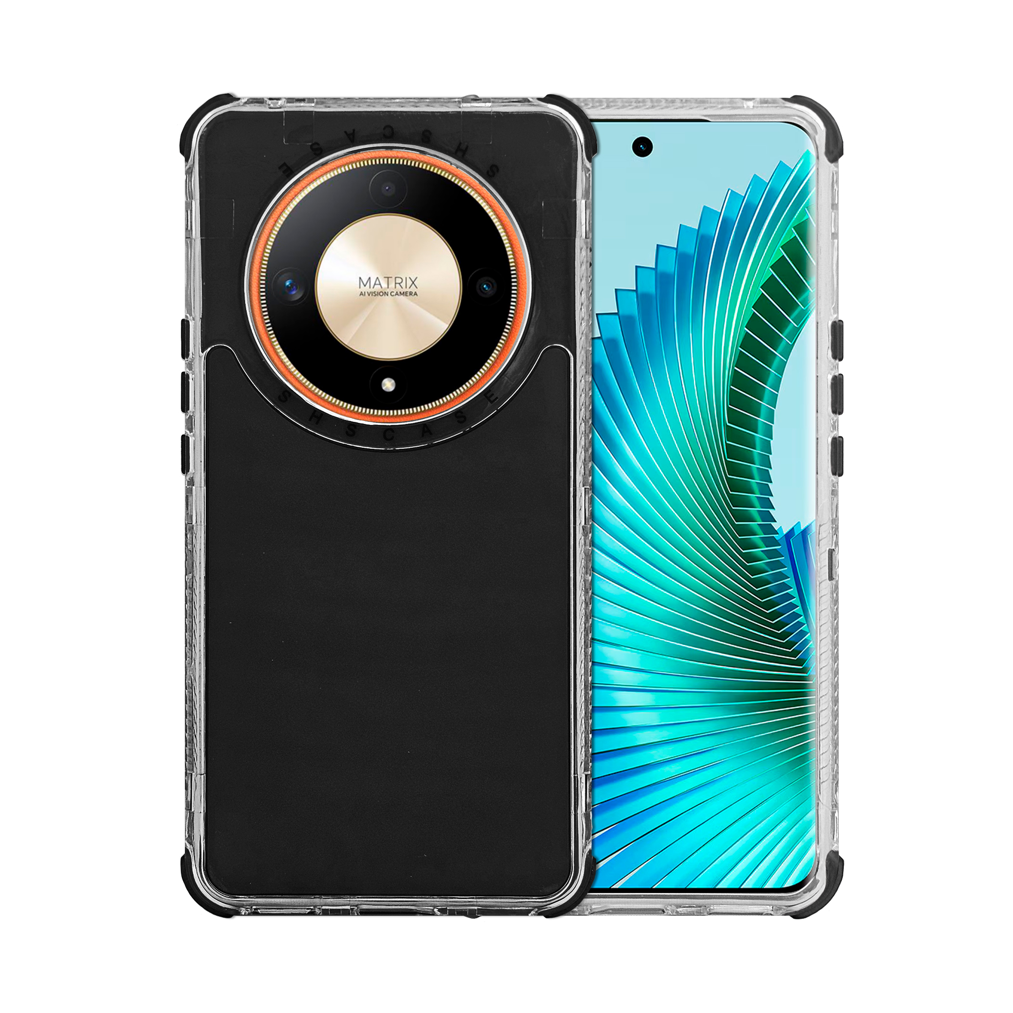 Funda Uso Rudo Rainbow 360 Negra para Honor Magic 6 Lite