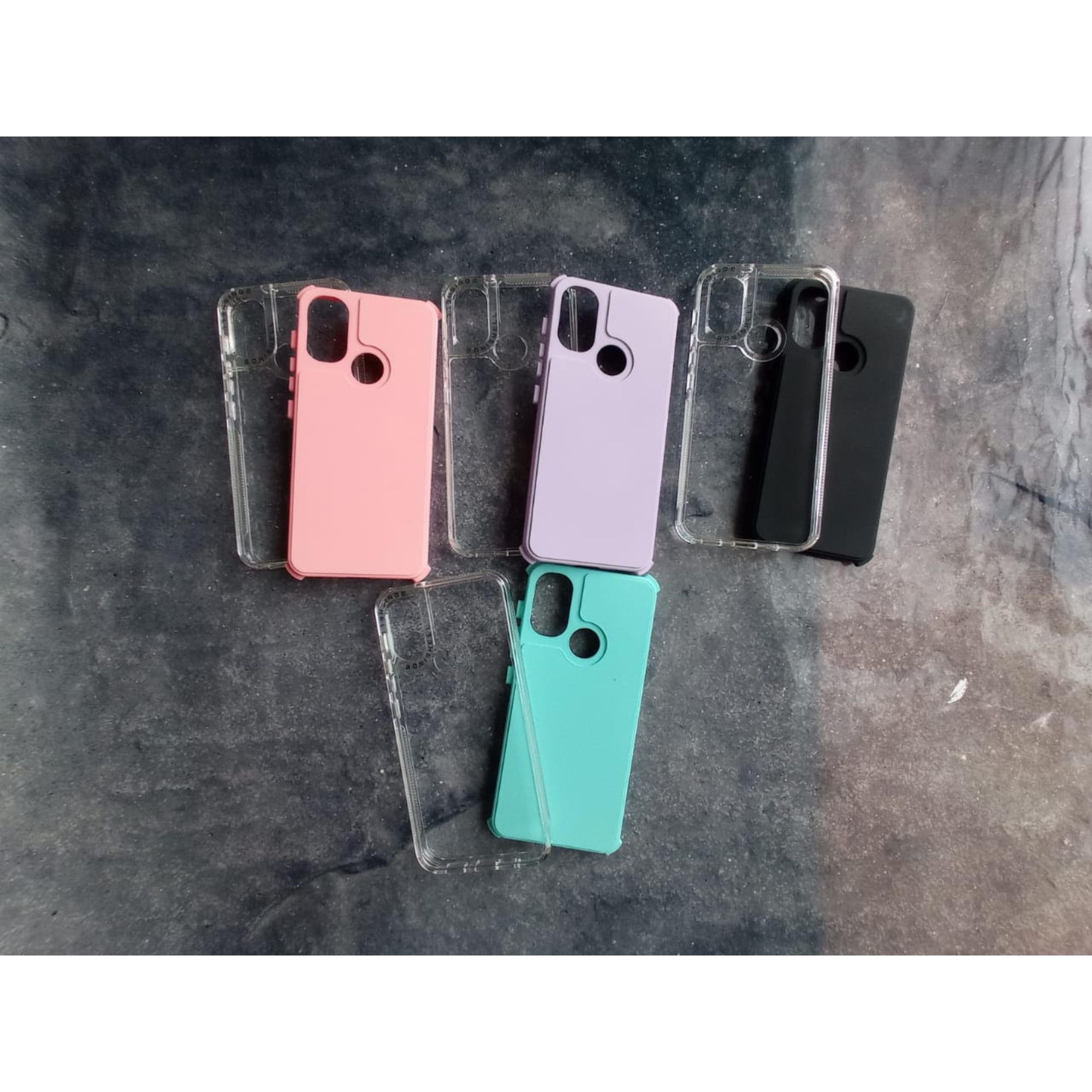 Foto 6 pulgar | Funda Uso Rudo Rainbow Paint Negra para Moto G34