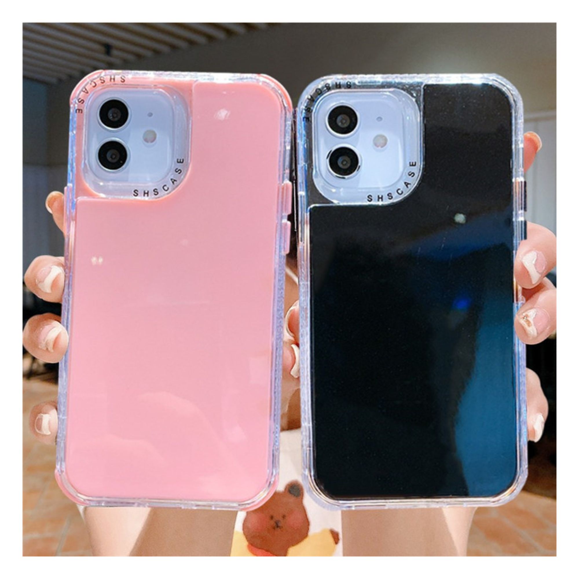 Foto 4 pulgar | Funda Uso Rudo Rainbow Paint Rosa para iPhone 15 Pro Max