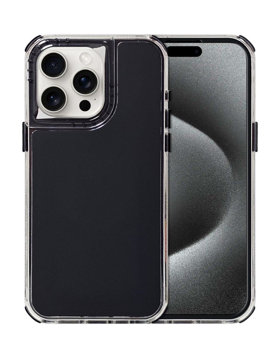 Foto 1 | Funda Uso Rudo Rainbow Paint Negro para iPhone 15 Pro Max