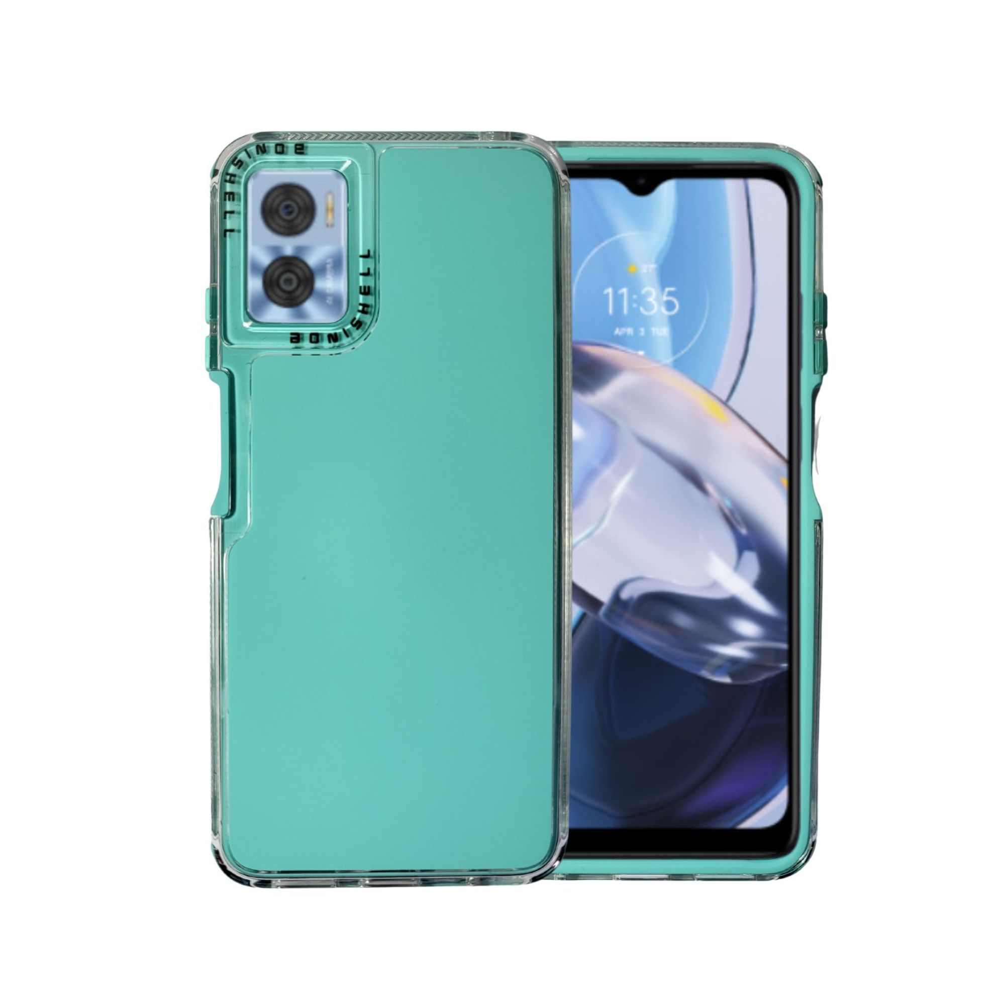 Foto 2 pulgar | Funda Uso Rudo Rainbow Paint Menta para Moto G34