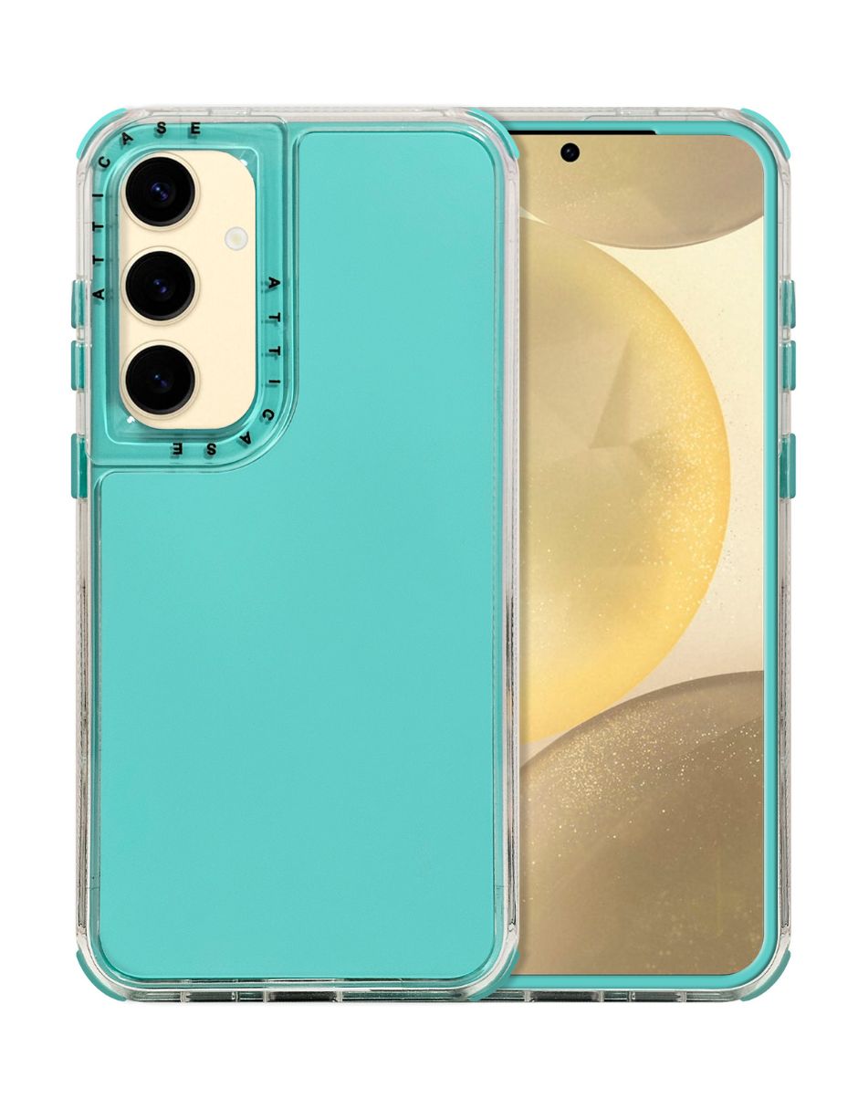 Foto 2 pulgar | Funda Uso Rudo Rainbow Paint Menta para Samsung S24 Plus