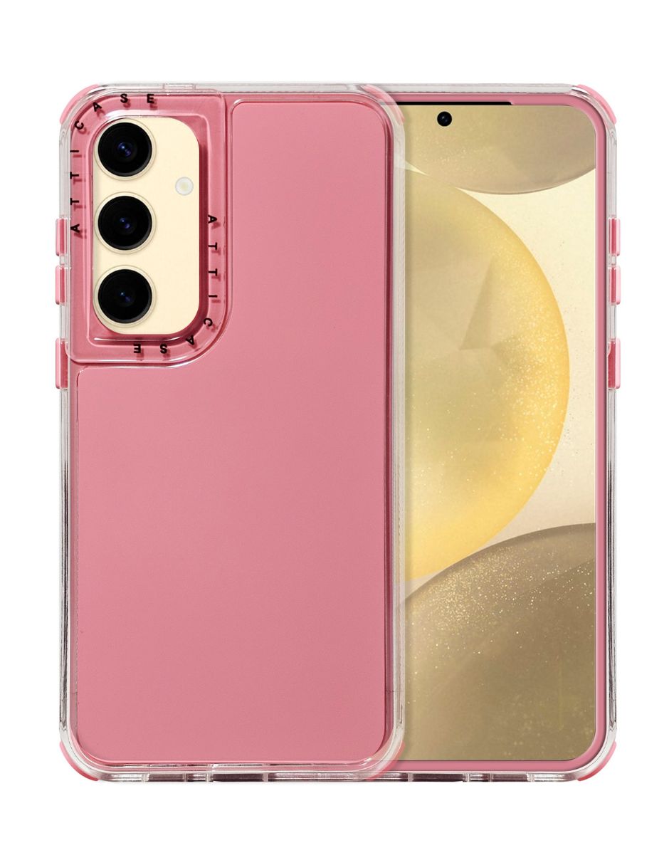 Foto 2 pulgar | Funda Uso Rudo Rainbow Paint  Rosa para Samsung S24 Plus