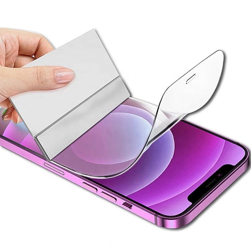 Foto 5 pulgar | Funda con Lámina de Hidrogel para iPhone 14 Pro Transparente - Venta Internacional