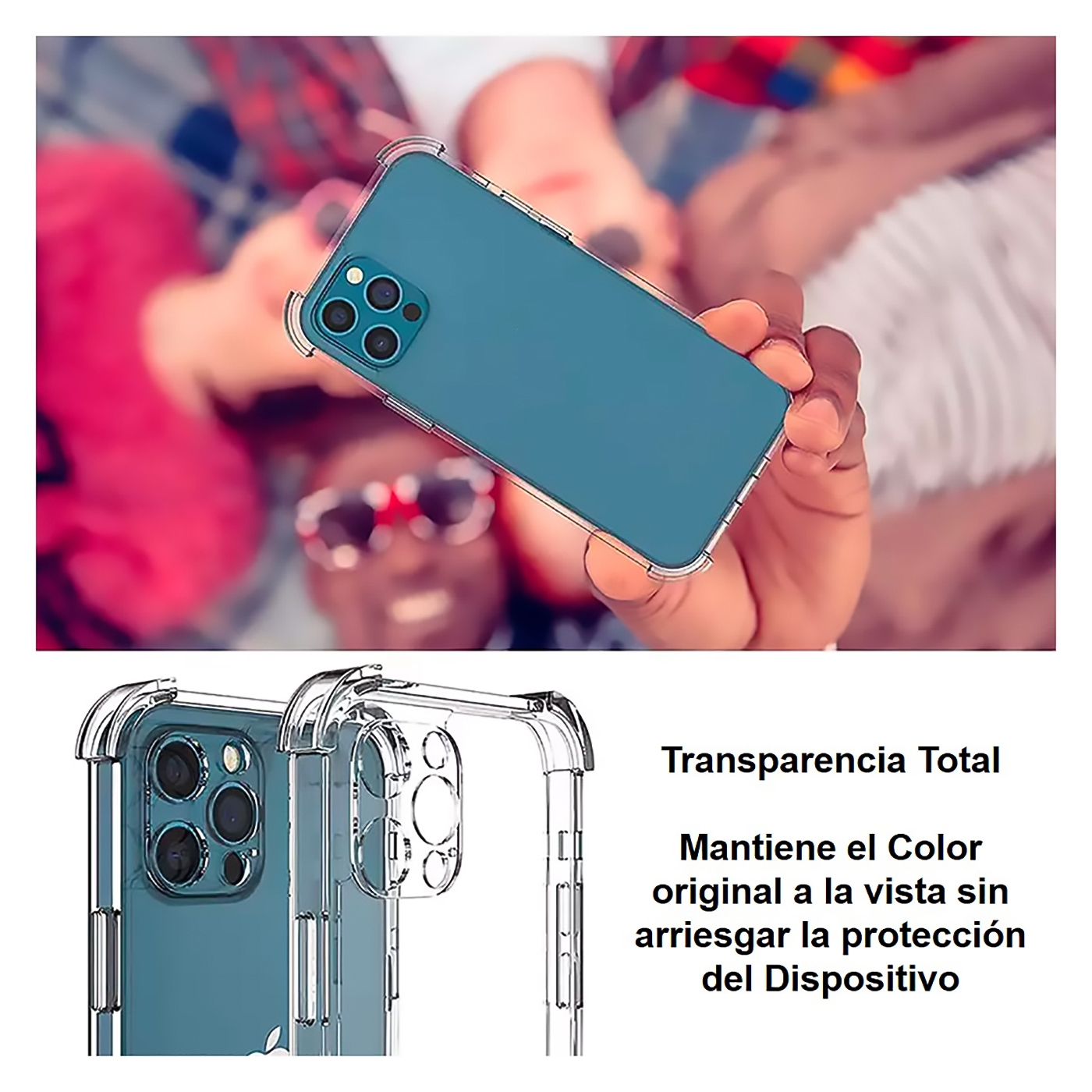Foto 6 pulgar | Funda con Lámina de Hidrogel para iPhone 14 Pro Transparente - Venta Internacional