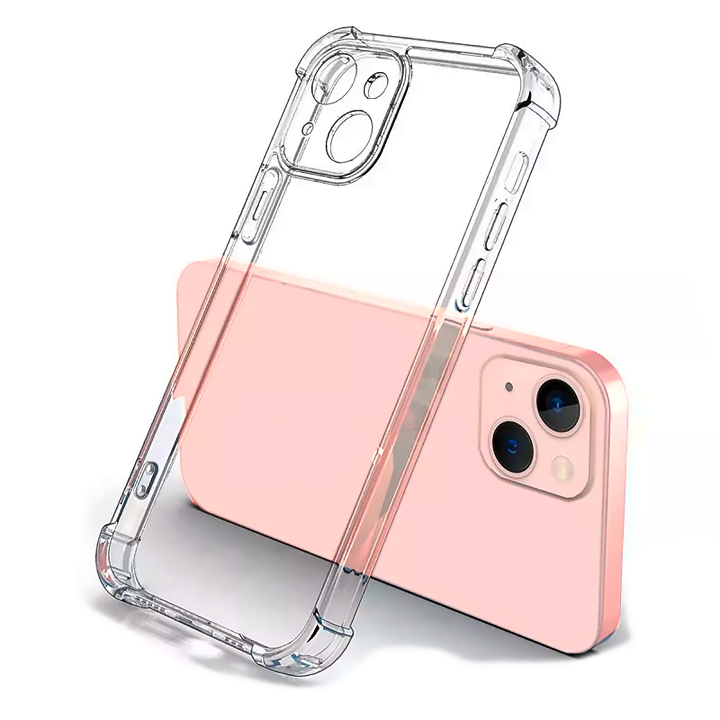 Foto 5 pulgar | Funda con Lámina de Hidrogel para iPhone 14 Transparente Antichoque - Venta Internacional