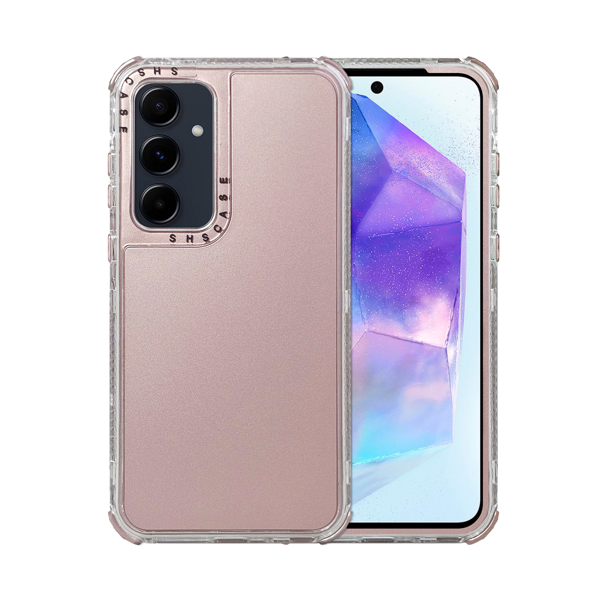 Foto 2 pulgar | Funda Uso Rudo Rainbow 360 Rosa Para Samsung A35 5g