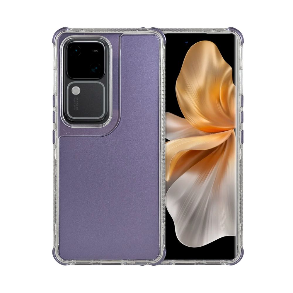 Foto 2 pulgar | Funda 3 En 1 Rainbow 360 Morado Para Vivo V30 5g