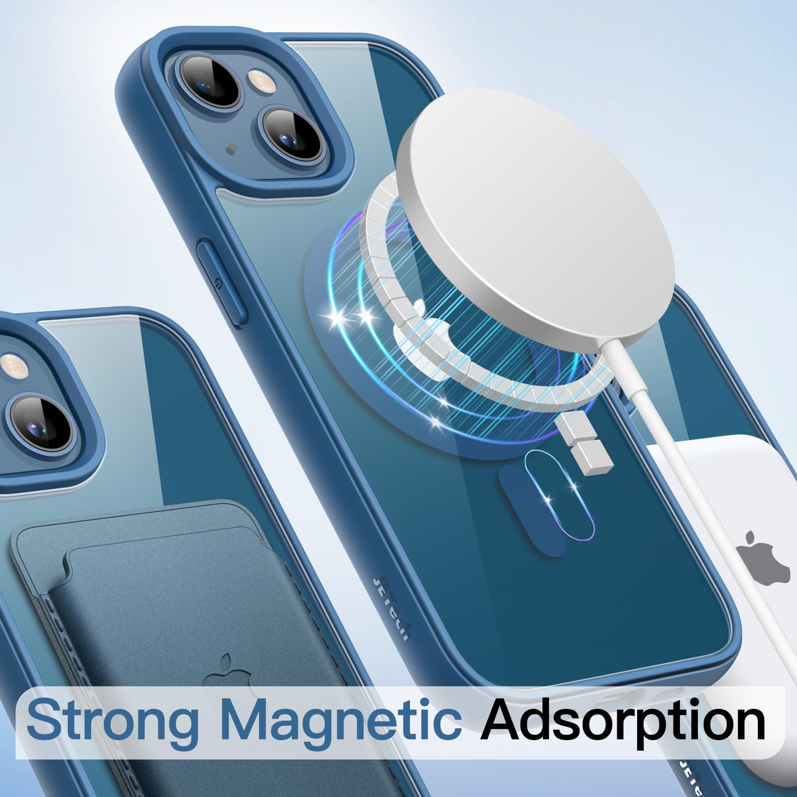 Foto 5 pulgar | Funda Magnética Jetech Para Iphone 13 De 6.1 Pulgadas Con Magsafe Blue - Venta Internacional.