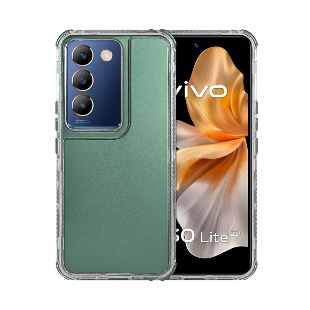 Foto 2 pulgar | Funda 3 En 1 Rainbow 360 Verde Para Vivo V30 Lite