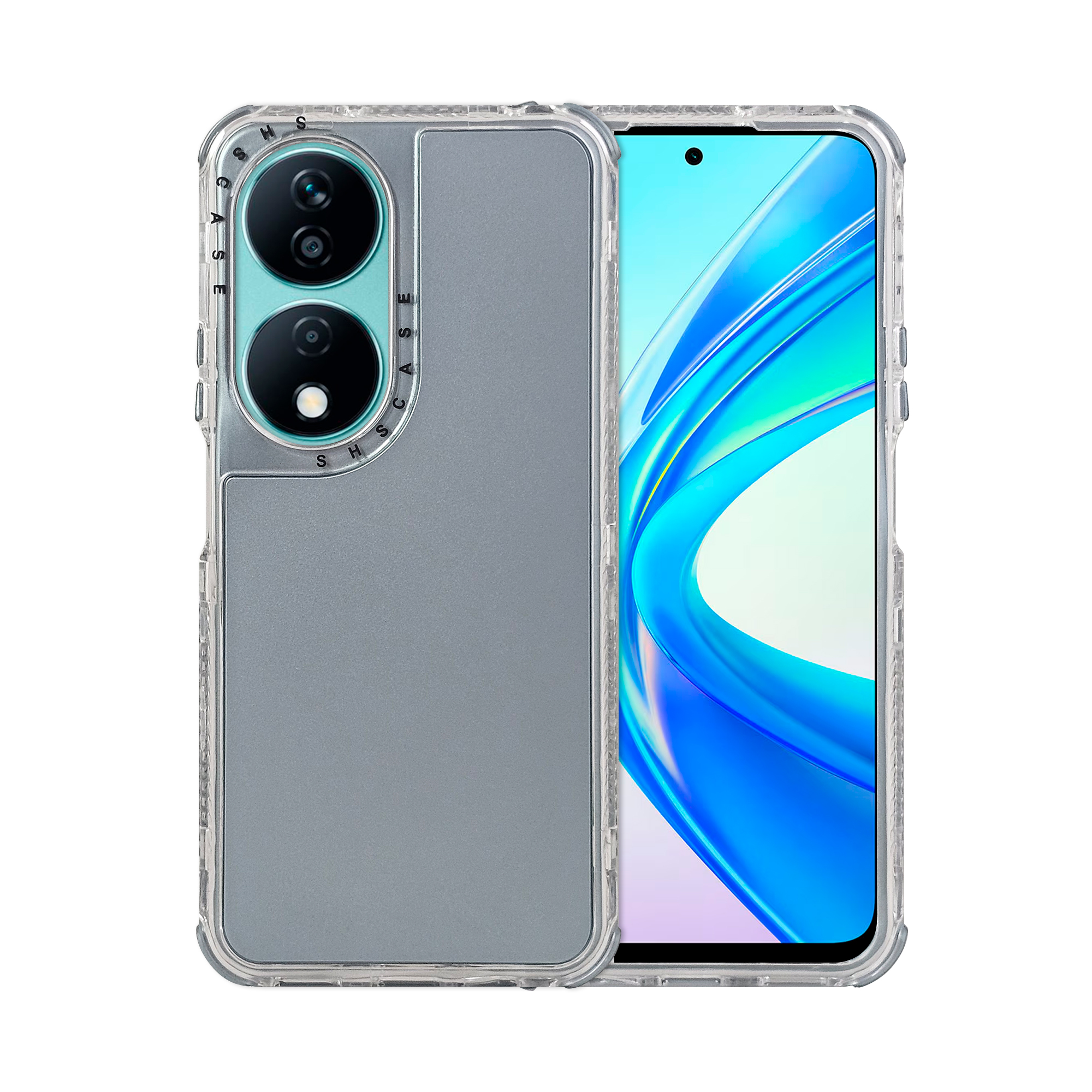 Foto 2 pulgar | Funda Uso Rudo Rainbow 360 Azul Cielo Para Honor X7b